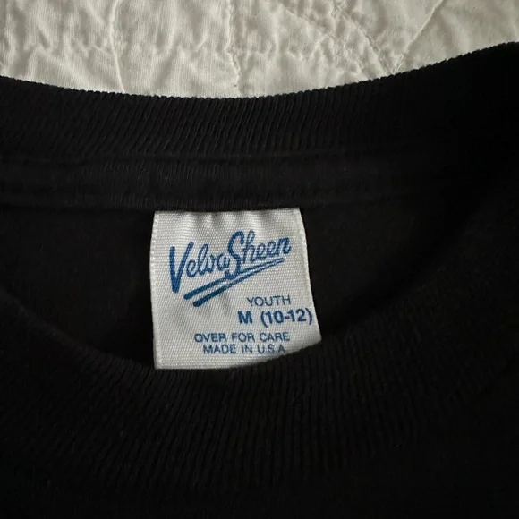 Vintage 90s Velva Sheen Classic Mickey Mouse Disney Florida Neon Graphic T-Shirt - Picture 2 of 8